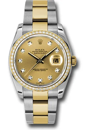 Rolex Steel and 18k YG Datejust- 36mm #116243