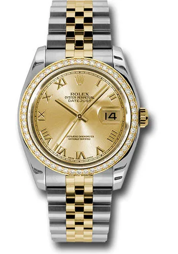 Rolex Steel and 18k YG Datejust- 36mm #116243