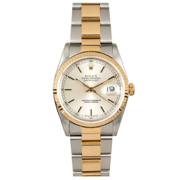 Rolex Steel and Gold Datejust #16233 Silver Dial