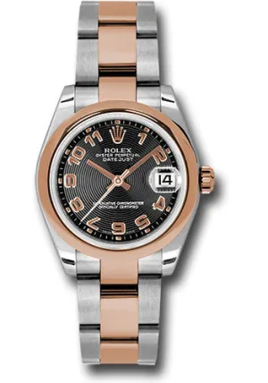 Rolex Steel and RG Datejust - 31mm - Mid-Size #178241 bkcao