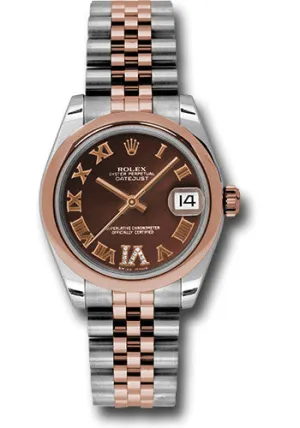 Rolex Steel and RG Datejust - 31mm - Mid-Size #178241 chdrj