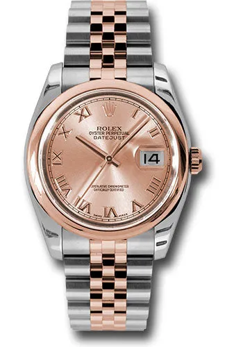 Rolex Steel and Rose Gold Datejust-36mm #116201