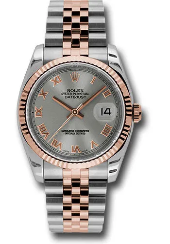 Rolex Steel and Rose Gold Datejust-36mm #116231