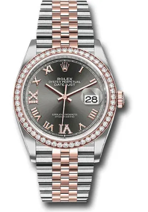 Rolex Steel and Rose Gold Datejust-36mm #126201