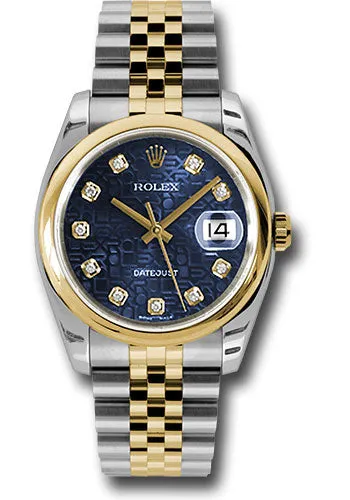 Rolex Steel and Yellow Gold Datejust-36mm #116203