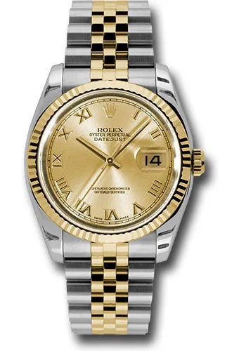 Rolex Steel and Yellow Gold Datejust-36mm #116233
