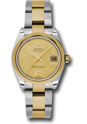 Rolex Steel and YG Datejust - 31mm - Mid-Size #178243 chfo