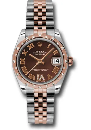 Rolex Steel, RG, & Diamond Datejust - 31mm - Mid-Size #178341 chodrj