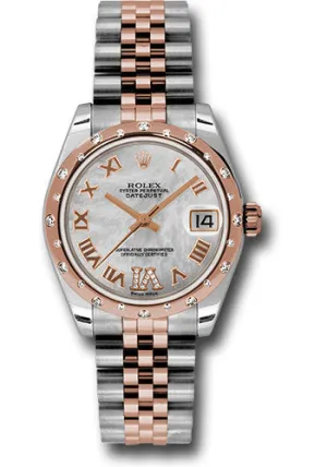 Rolex Steel, RG, & Diamond Datejust - 31mm - Mid-Size #178341 mdrj