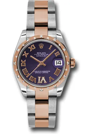 Rolex Steel, RG, & Diamond Datejust - 31mm - Mid-Size #178341 pdro