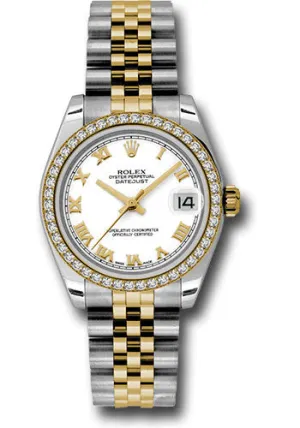 Rolex Steel, YG, & Diamond Datejust - 31mm - Mid-Size #178383 wrj