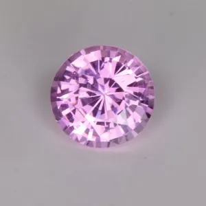 Round Brilliant Pink Sapphire Gemstone from Madagascar 1.11ct