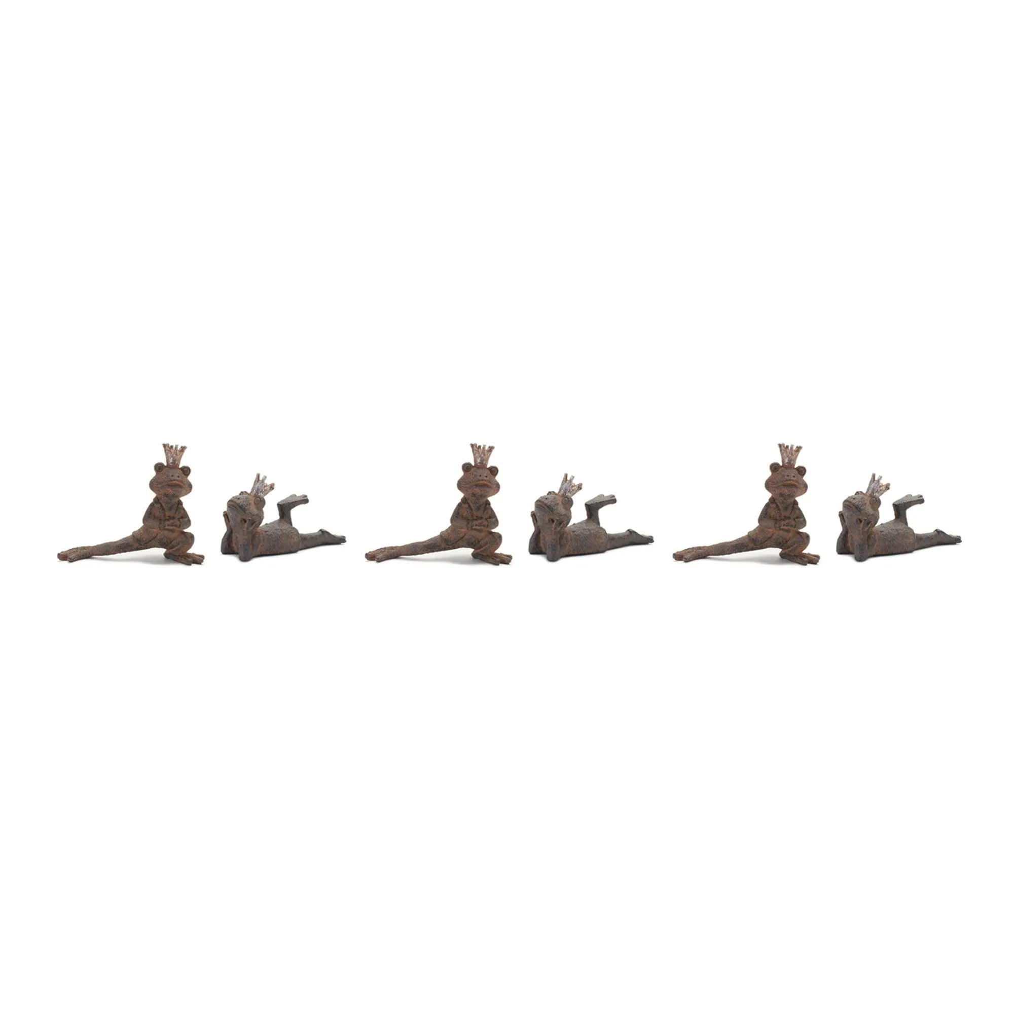 Royal Lounging Frog Figurine (Set of 6)