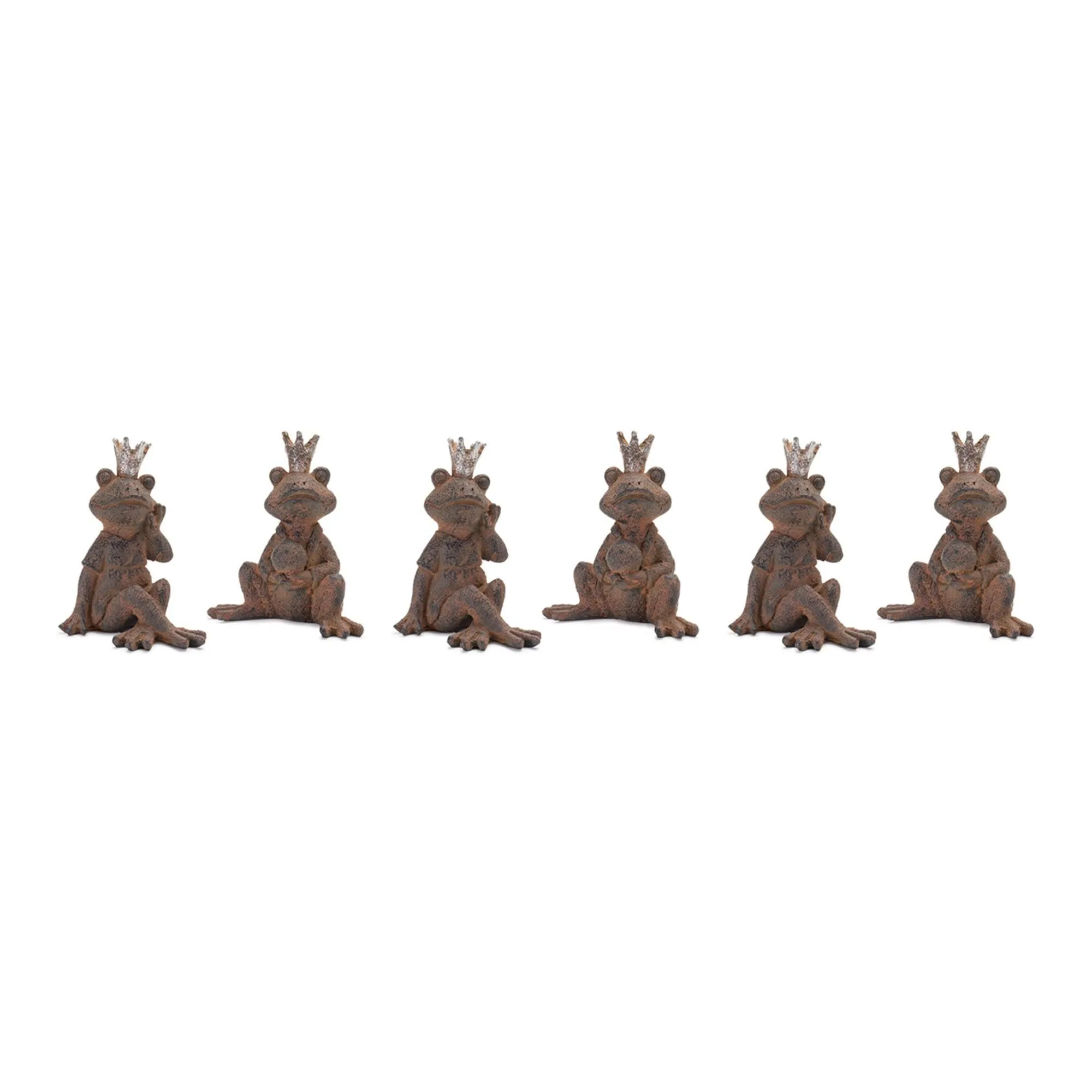 Royal Sitting Frog Figurine (Set of 6)