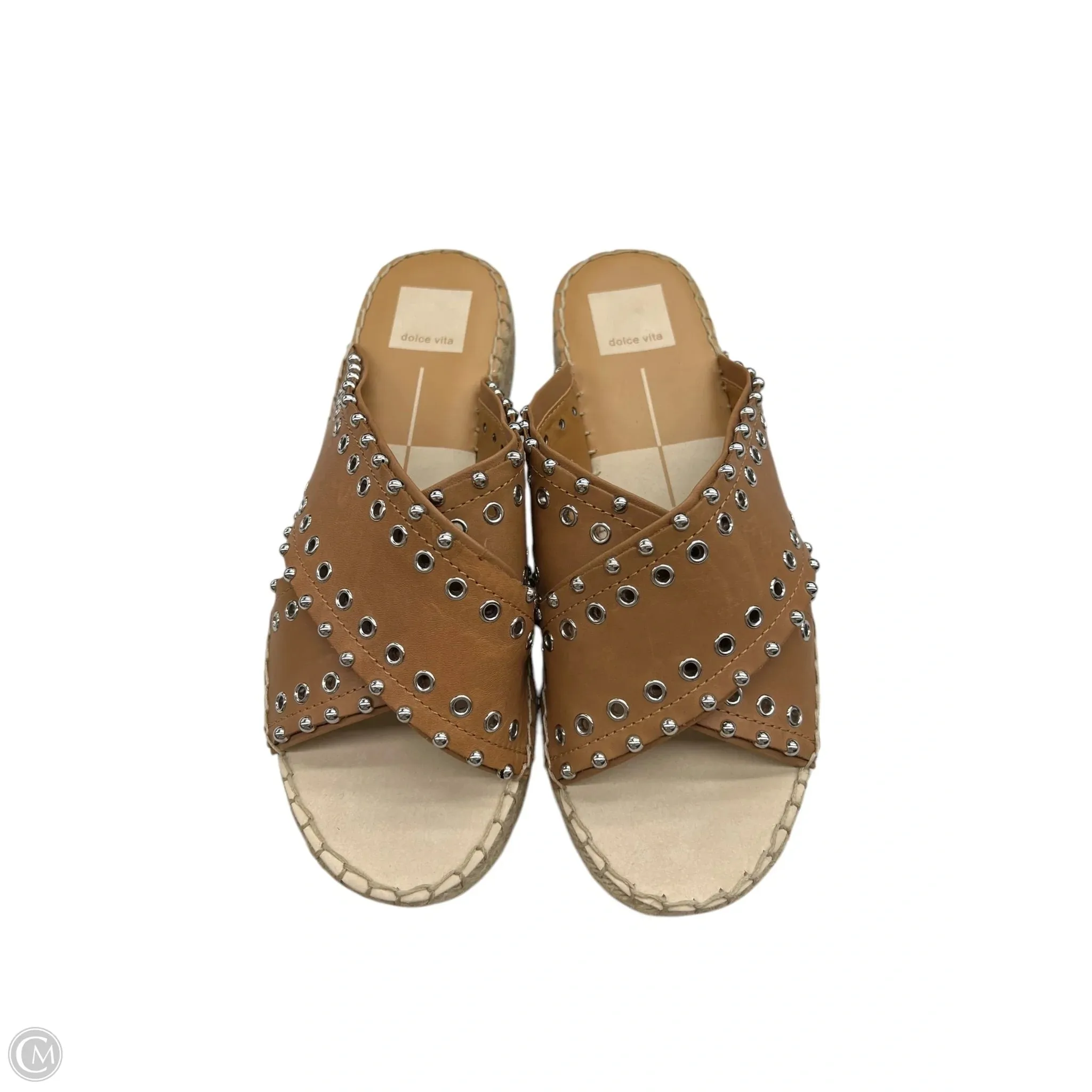 Sandals Heels Platform By Dolce Vita In Brown, Size: 8