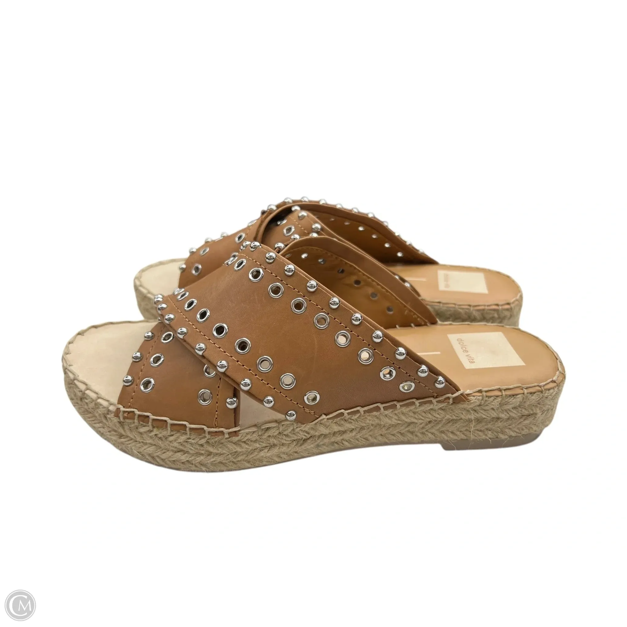 Sandals Heels Platform By Dolce Vita In Brown, Size: 8