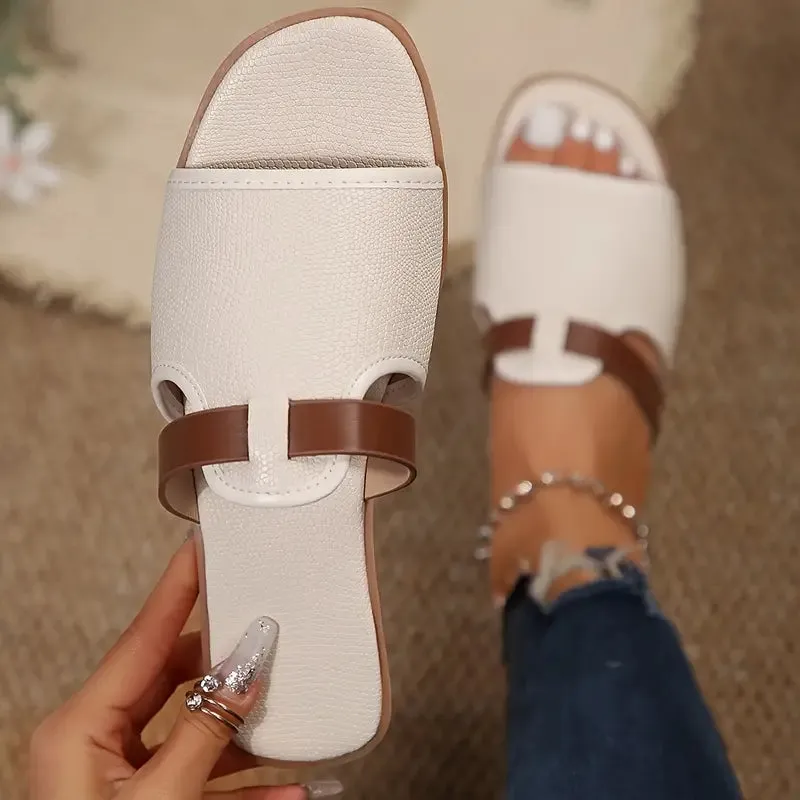 Sandra® | Beige Women-Flip-Flops