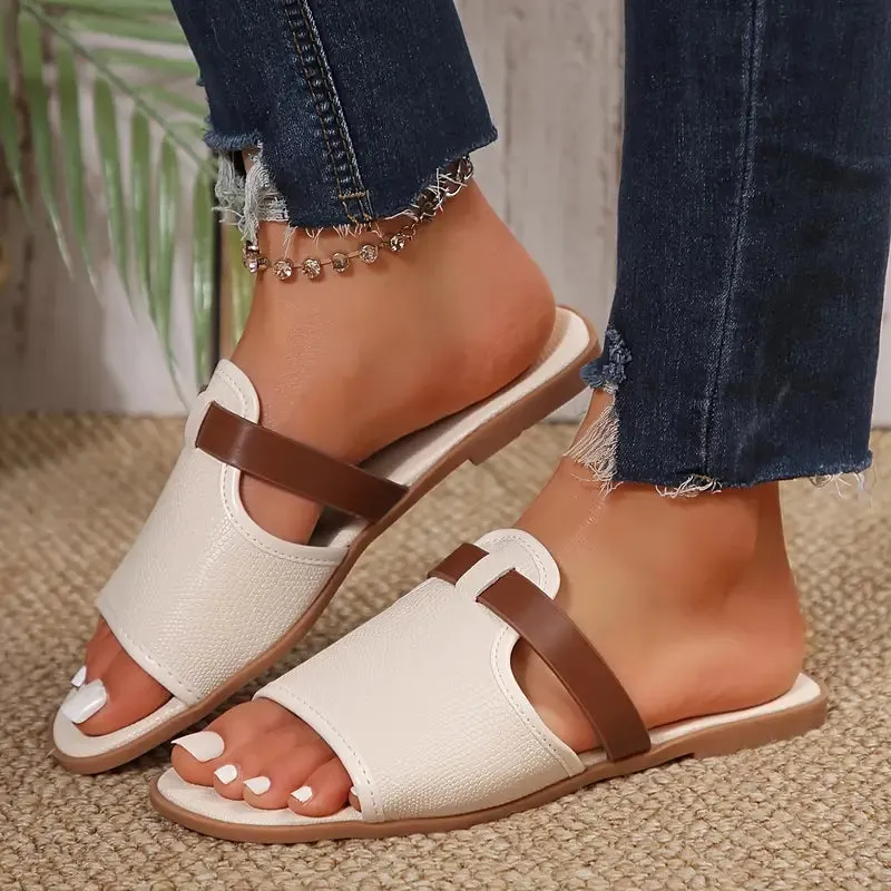 Sandra® | Beige Women-Flip-Flops