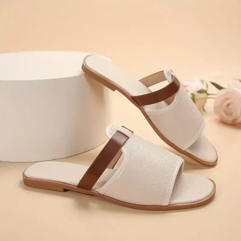 Sandra® | Beige Women-Flip-Flops