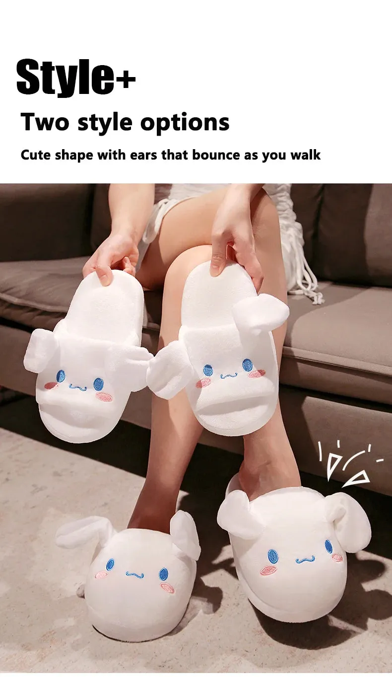 Sanrio Kuromi Indoor Slippers | House Slippers with Moving Ears