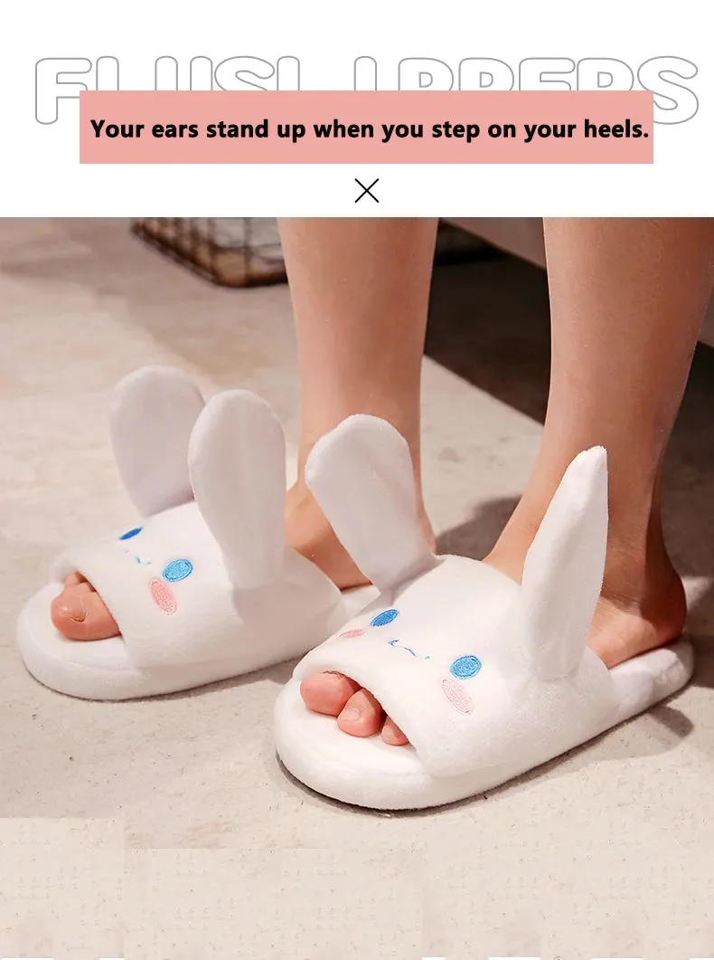 Sanrio Kuromi Indoor Slippers | House Slippers with Moving Ears