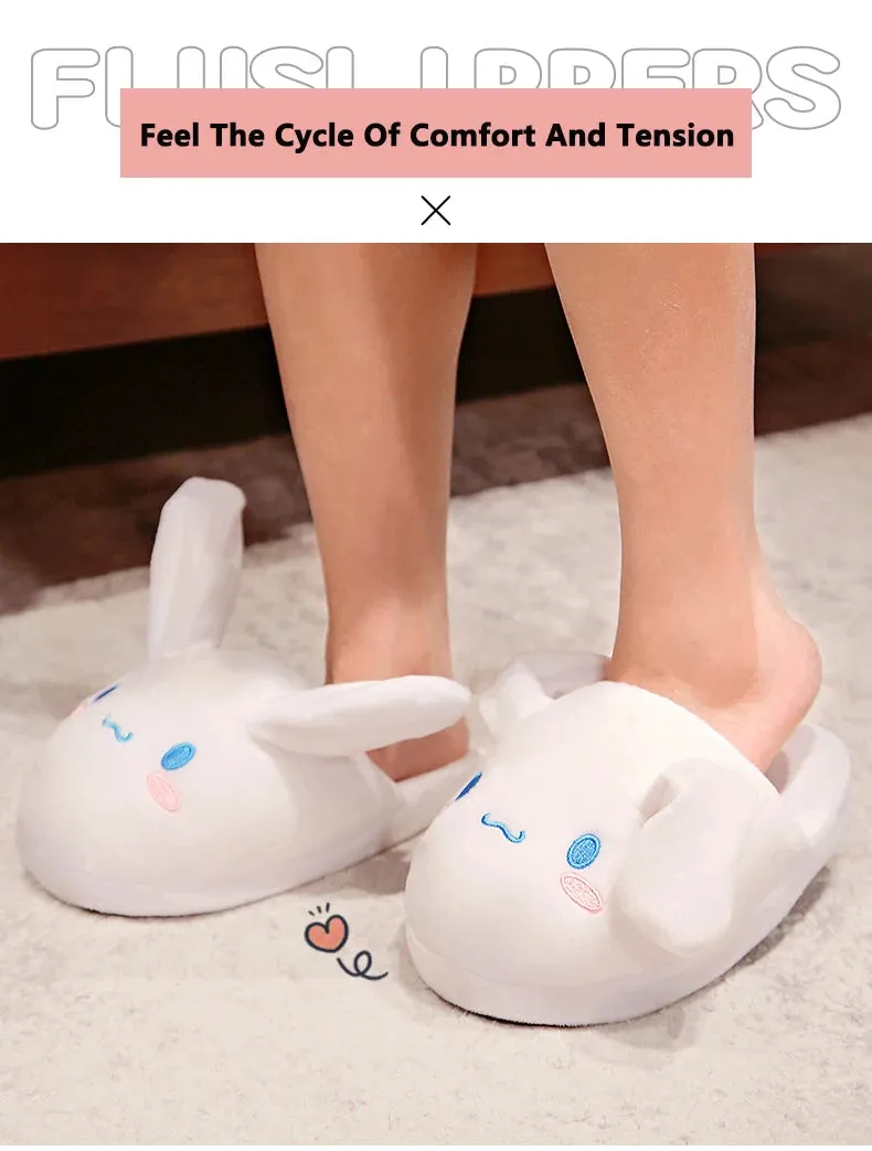 Sanrio Kuromi Indoor Slippers | House Slippers with Moving Ears