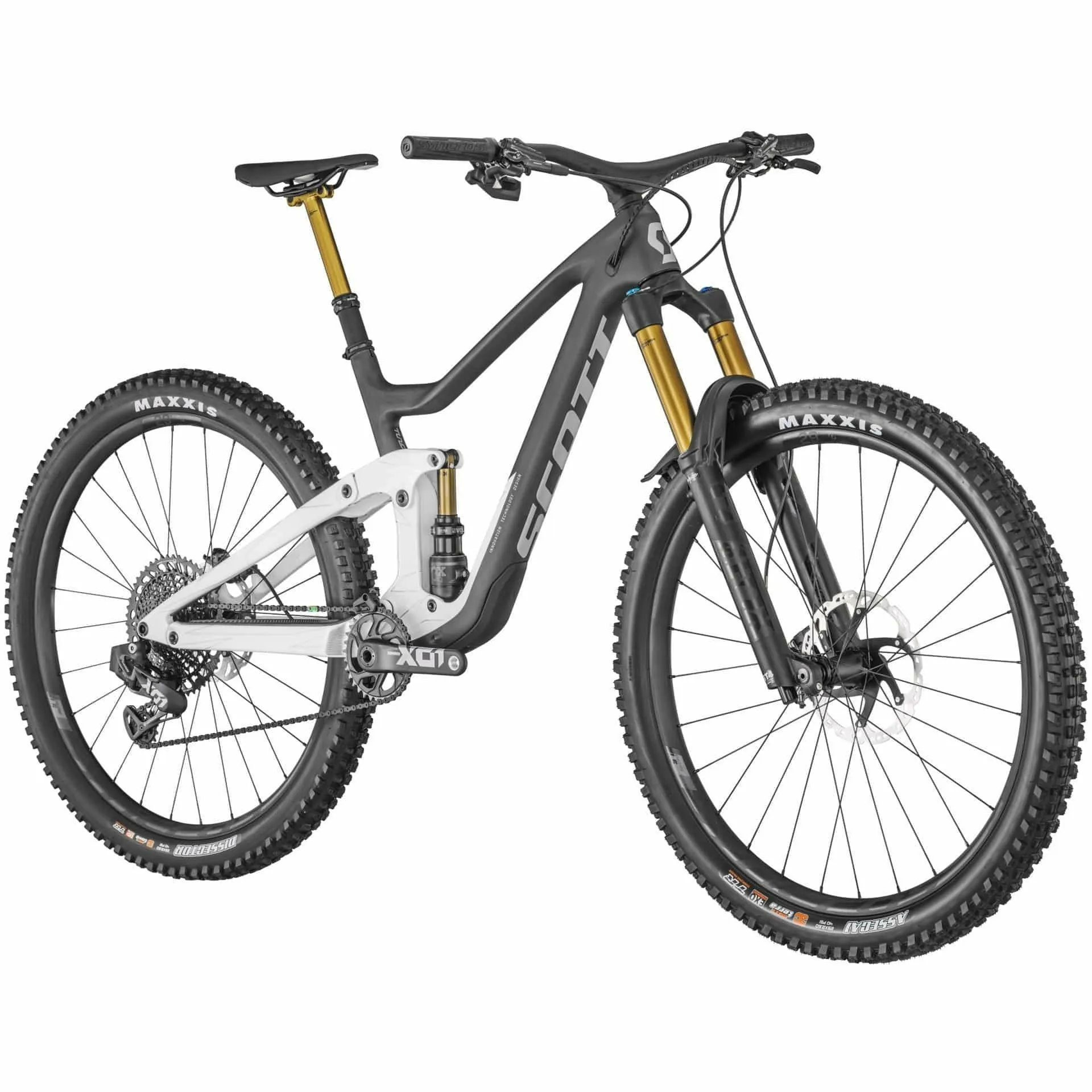 Scott Ransom 900 Tuned AXS Carbon Mountain Bike 2022 - Black & White