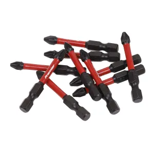 Sealey Premier Pozi #2 Impact Power Tool Bits 50mm - 10pc