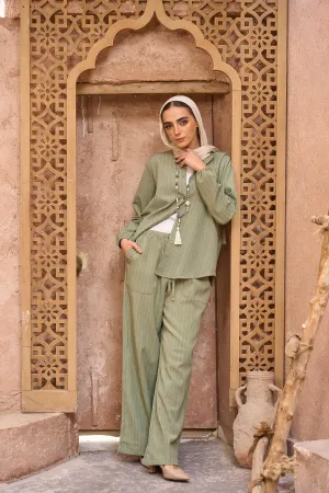Self Pattern Tencel Pants