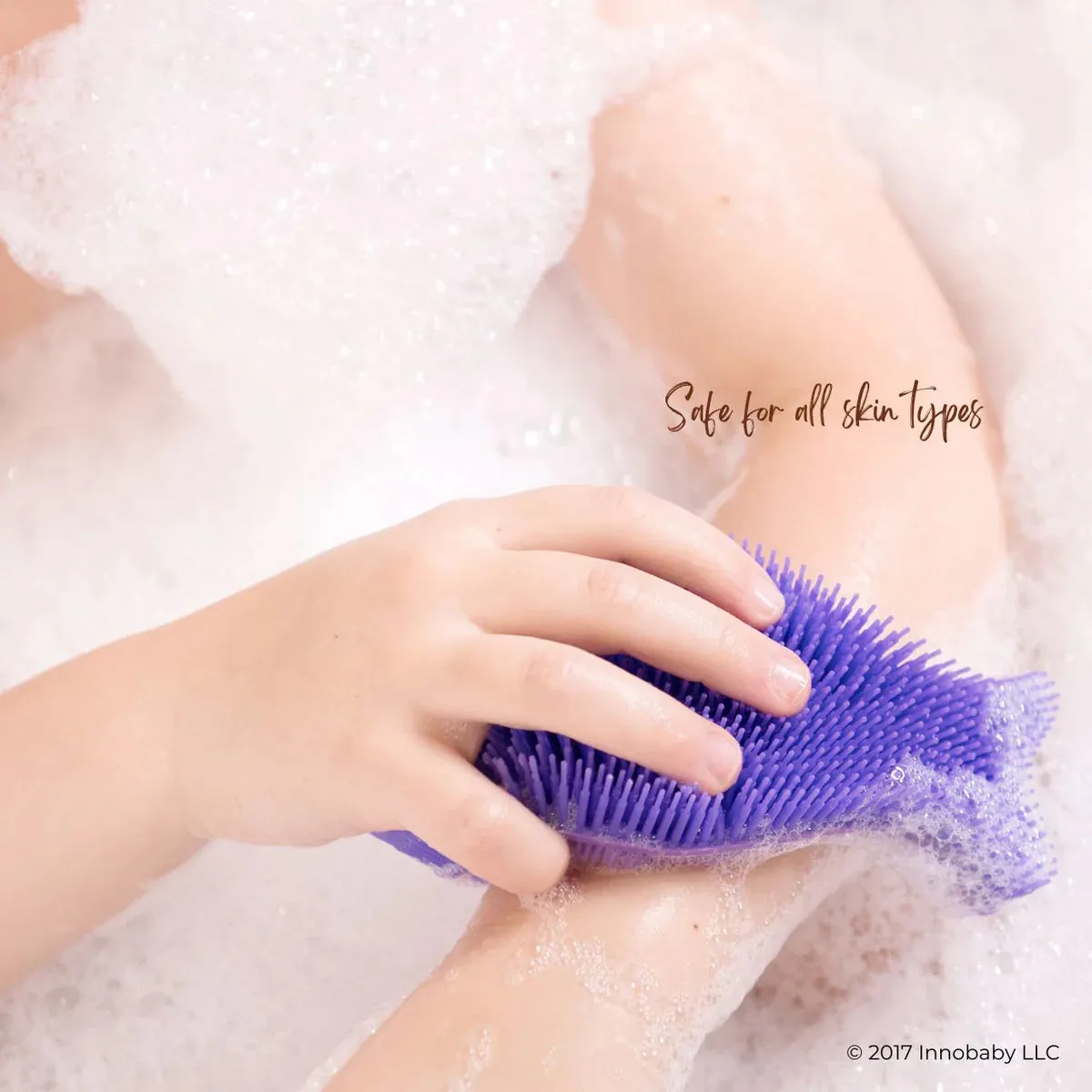 Silicone Fish Bath Scrub, Blue