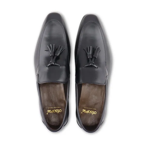 Slippers nere in pelle