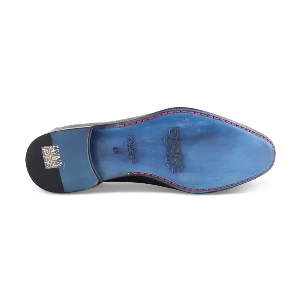 Slippers nere in pelle