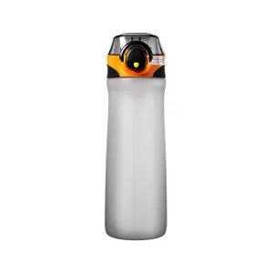 Sports outdoor elastic cover plastic cup with straw