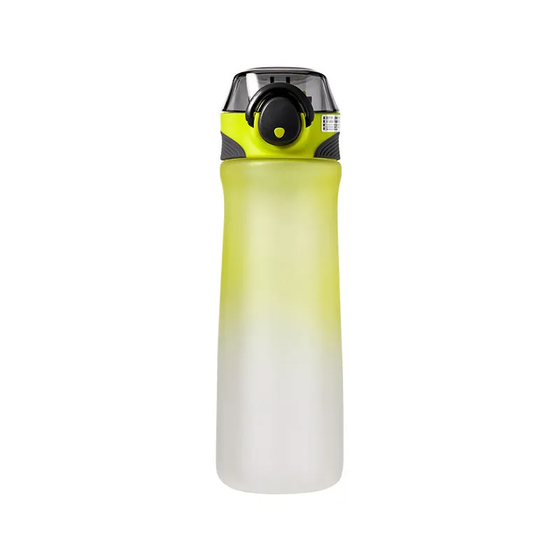Sports outdoor elastic cover plastic cup with straw