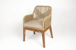 Synthetic Raffia Head Dining Chair