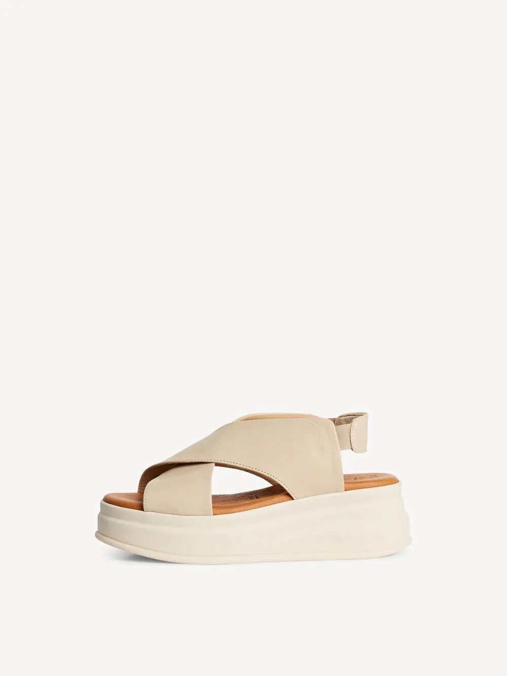 Tamaris - 28303 Cream Wedge Sandal