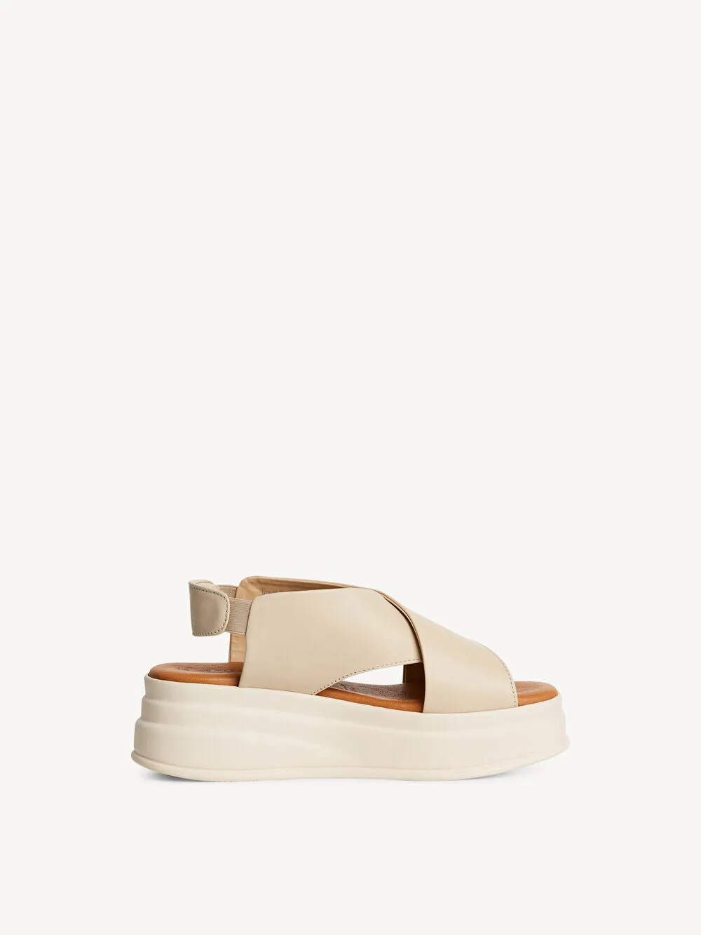 Tamaris - 28303 Cream Wedge Sandal
