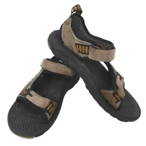 Teva XPD Sandals Mens Size 10 Brown Teal Suede Hiking Shoe Sandals SN 6674
