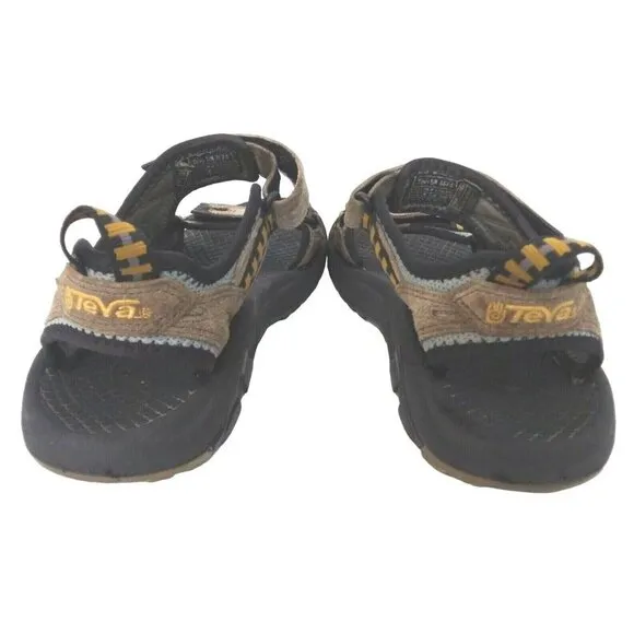 Teva XPD Sandals Mens Size 10 Brown Teal Suede Hiking Shoe Sandals SN 6674