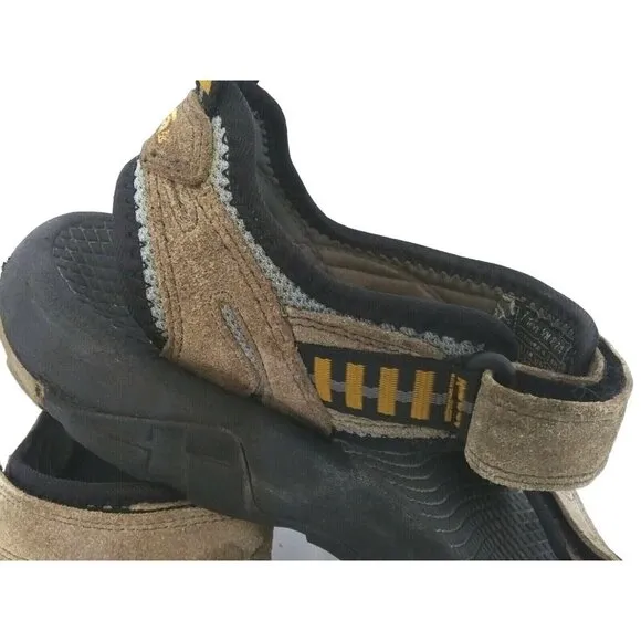 Teva XPD Sandals Mens Size 10 Brown Teal Suede Hiking Shoe Sandals SN 6674
