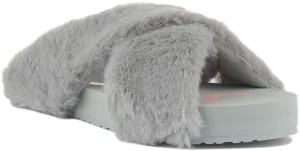 Toms Susie Eva Slippers In Grey For Women