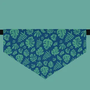 Tropical Block Print Dog Bandana Collar