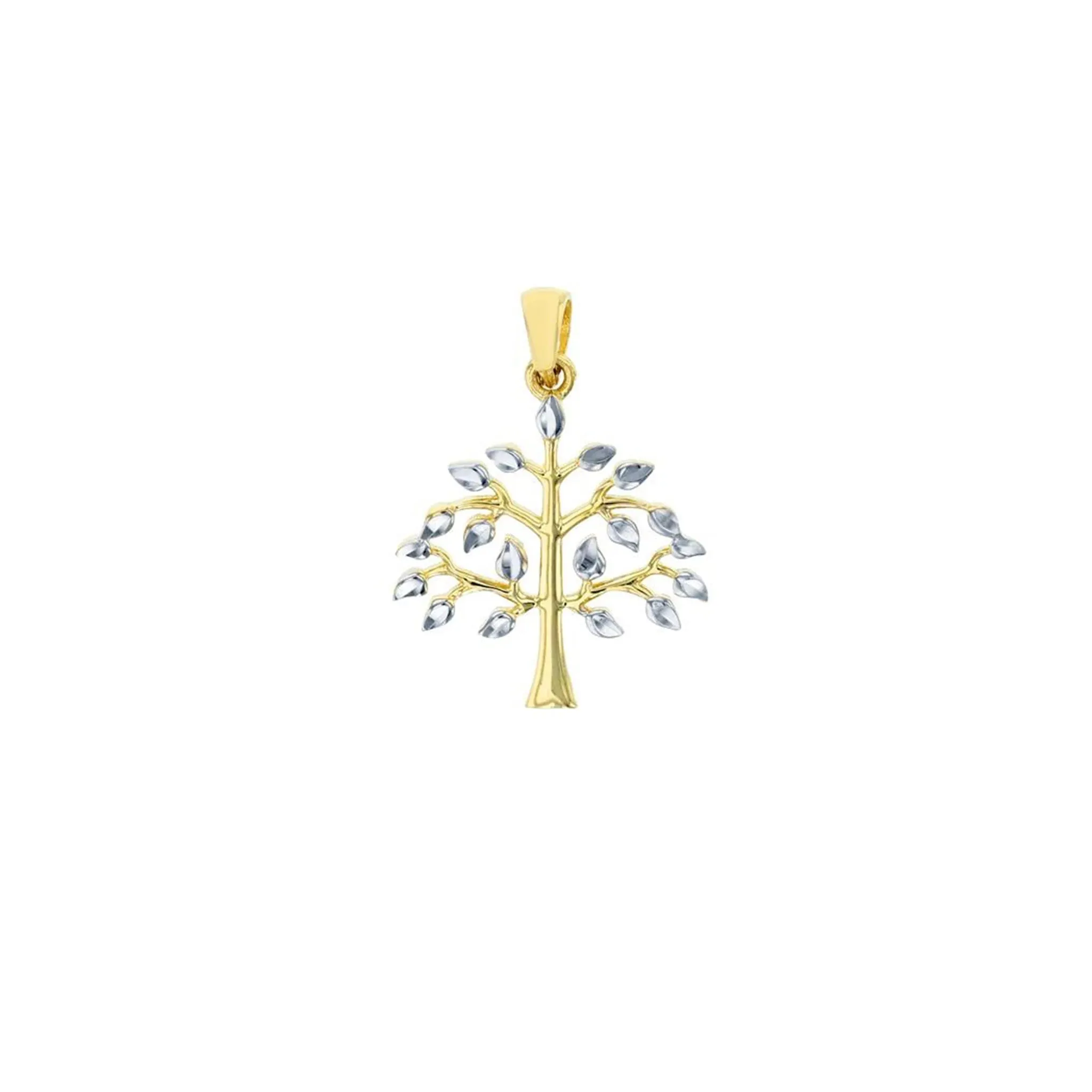 Two-Tone Tree of Life Pendant (14K)