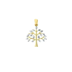 Two-Tone Tree of Life Pendant (14K)