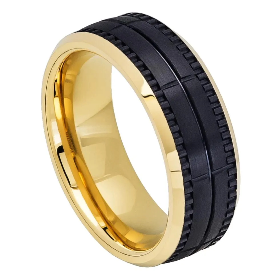 Two Tone Yellow Black Band