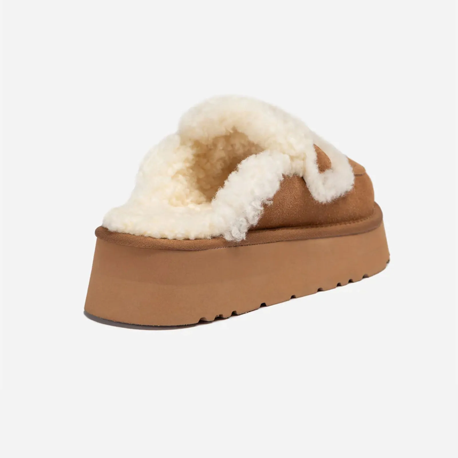 Ugg Slipper Ladies Platform Violet Chestnut 38