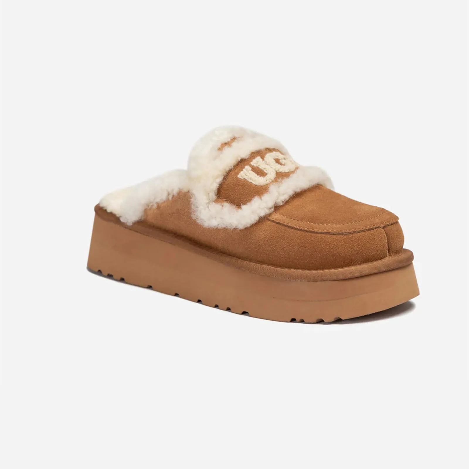 Ugg Slipper Ladies Platform Violet Chestnut 38