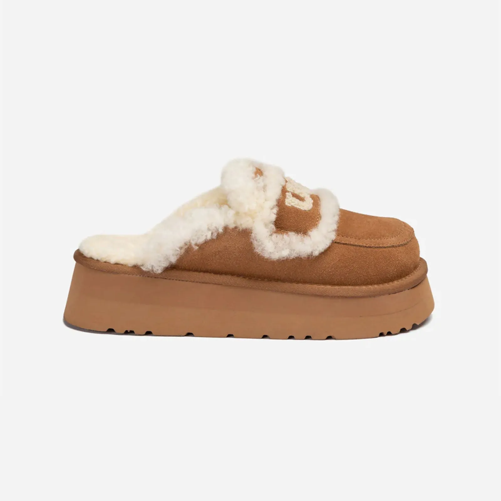 Ugg Slipper Ladies Platform Violet Chestnut 38