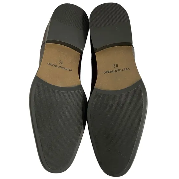 VITTORIO RUSSO 9.5 Irvin Cap Toe Leather Oxford BORDEAUX