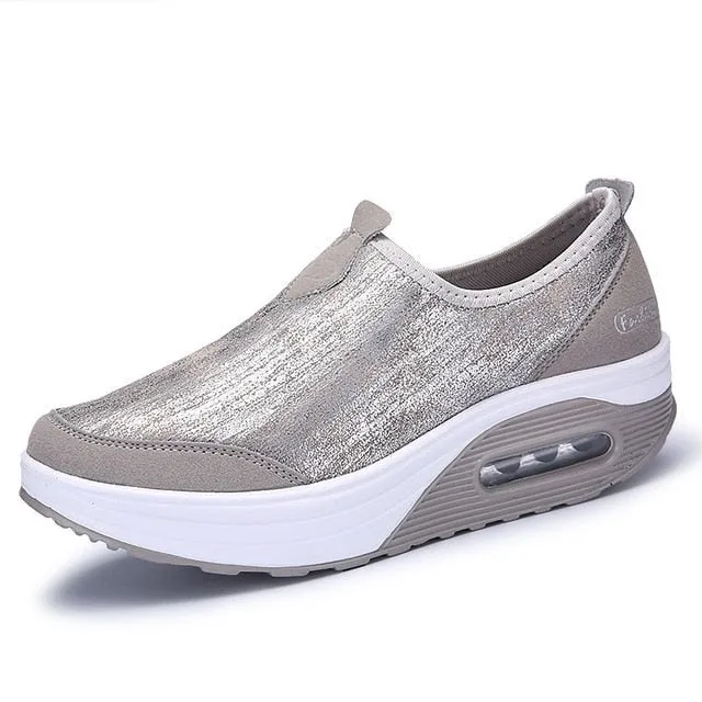 Women Flats Shoes Woman Loafers Sweet Shallow Comfortable Moccasins Slip-ons Platform Ballet Sneakers Ladies